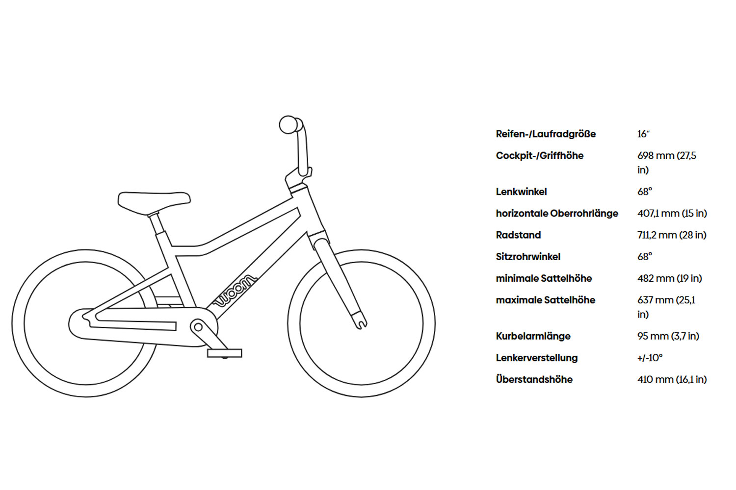 WOOM GO 3 Automagic 16 Zoll  