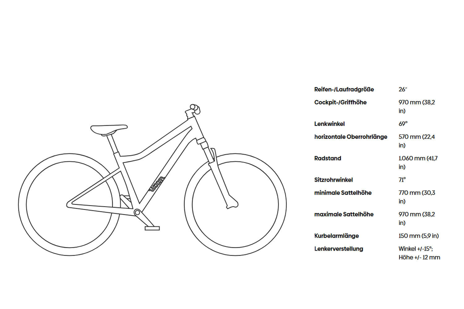 WOOM Off Air 6 Kinderfahrrad 26 Zoll  
