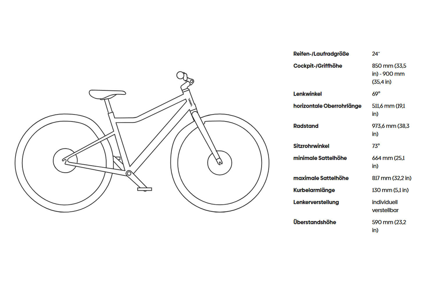 WOOM Explore 5 Kinderfahrrad 24 Zoll  