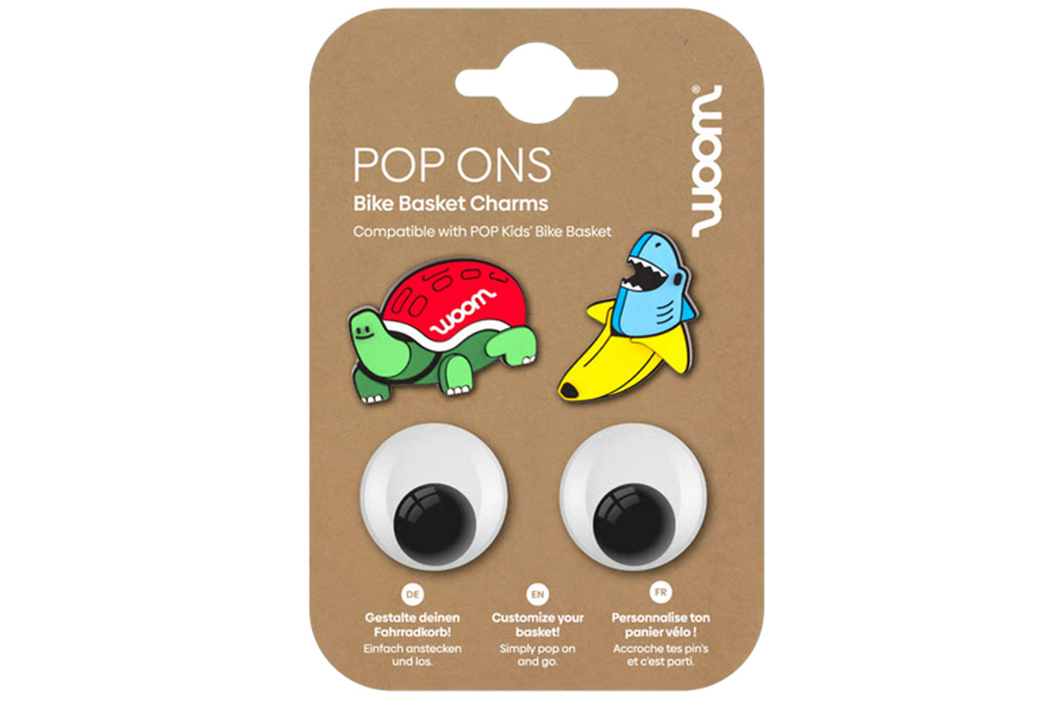 WOOM Pop ONS Fahrradkorb-Anstecker Tropical Fun  
