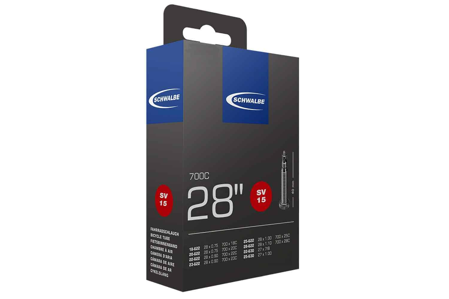 Schwalbe 28 Zoll Rennrad-Schlauch SV-Ventil  