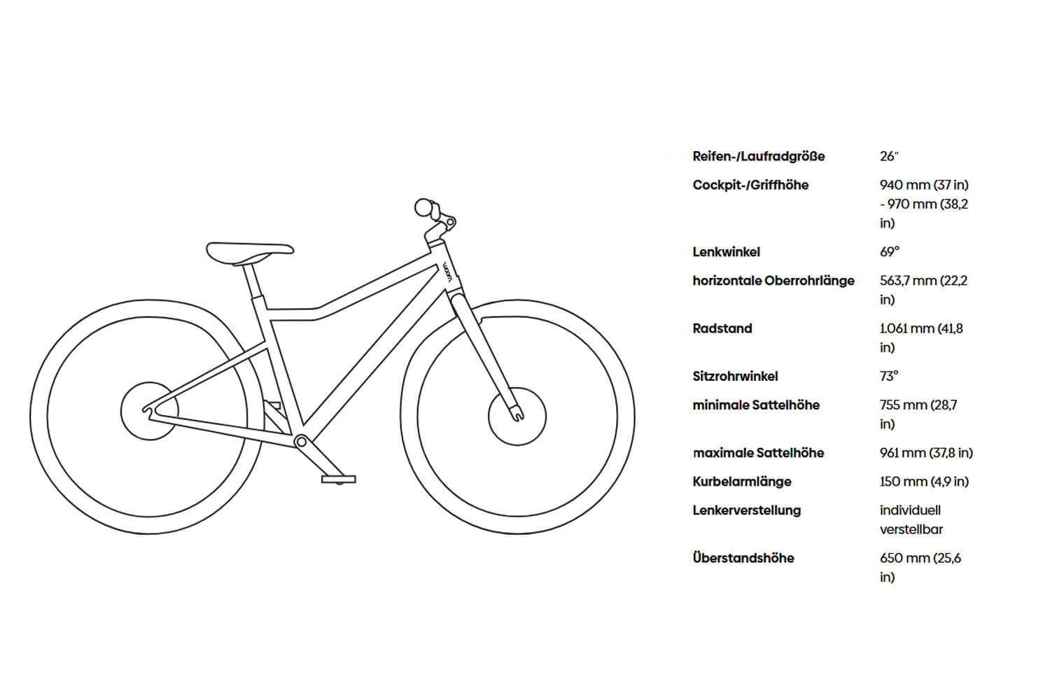 WOOM Explore 6 Kinderfahrrad 26 Zoll  