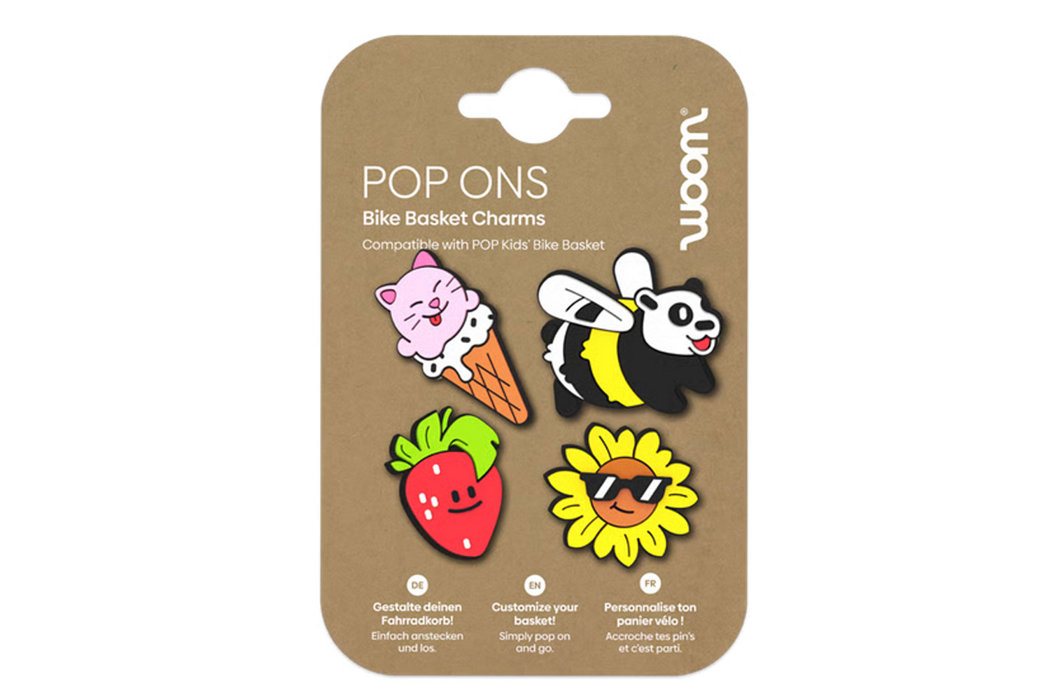 WOOM Pop ONS Fahrradkorb-Anstecker Summer Vibe  